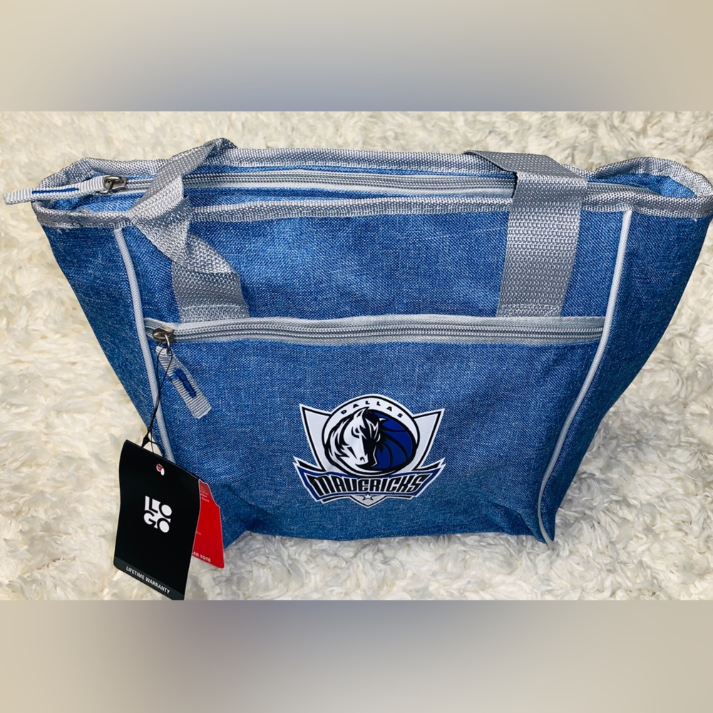 Dallas Mavericks Insulated denim tote 16-Can Cooler Tote new with tags